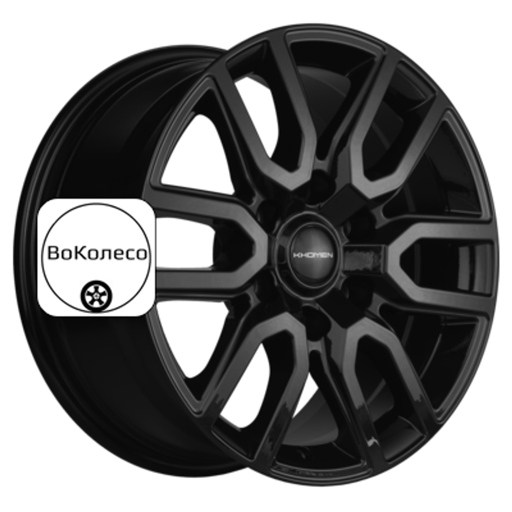 8x17/6x139,7 ET36 D100,1 KHW1723 (Tank 300) Black Khomen Wheels