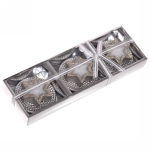 Свечи новогодние «Звездочка» 25*8,5*3 см (набор 3 шт), шампань