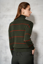 22542 Джемпер женский (т.зеленый)