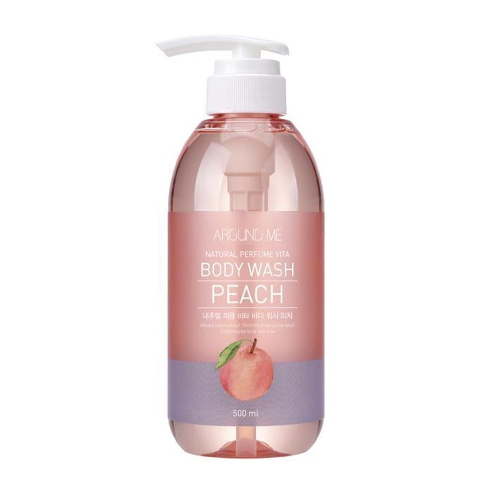 Welcos Around Me Peach Гель для душа Around me Natural Perfume Vita Body Wash Peach