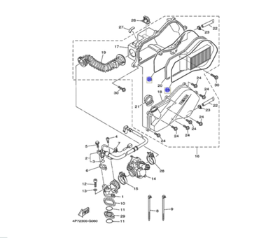 Прокладка воздушного фильтра ХС 125
