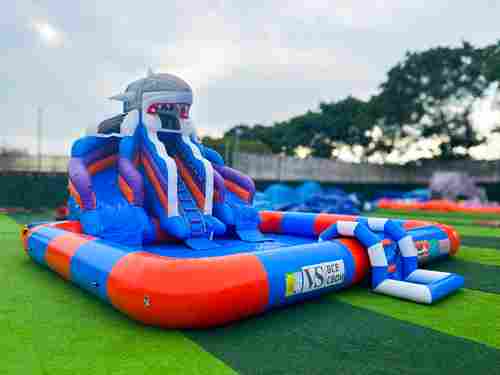 Надувной наземный аквапарк «Акула 2», 8*7*4,5 м