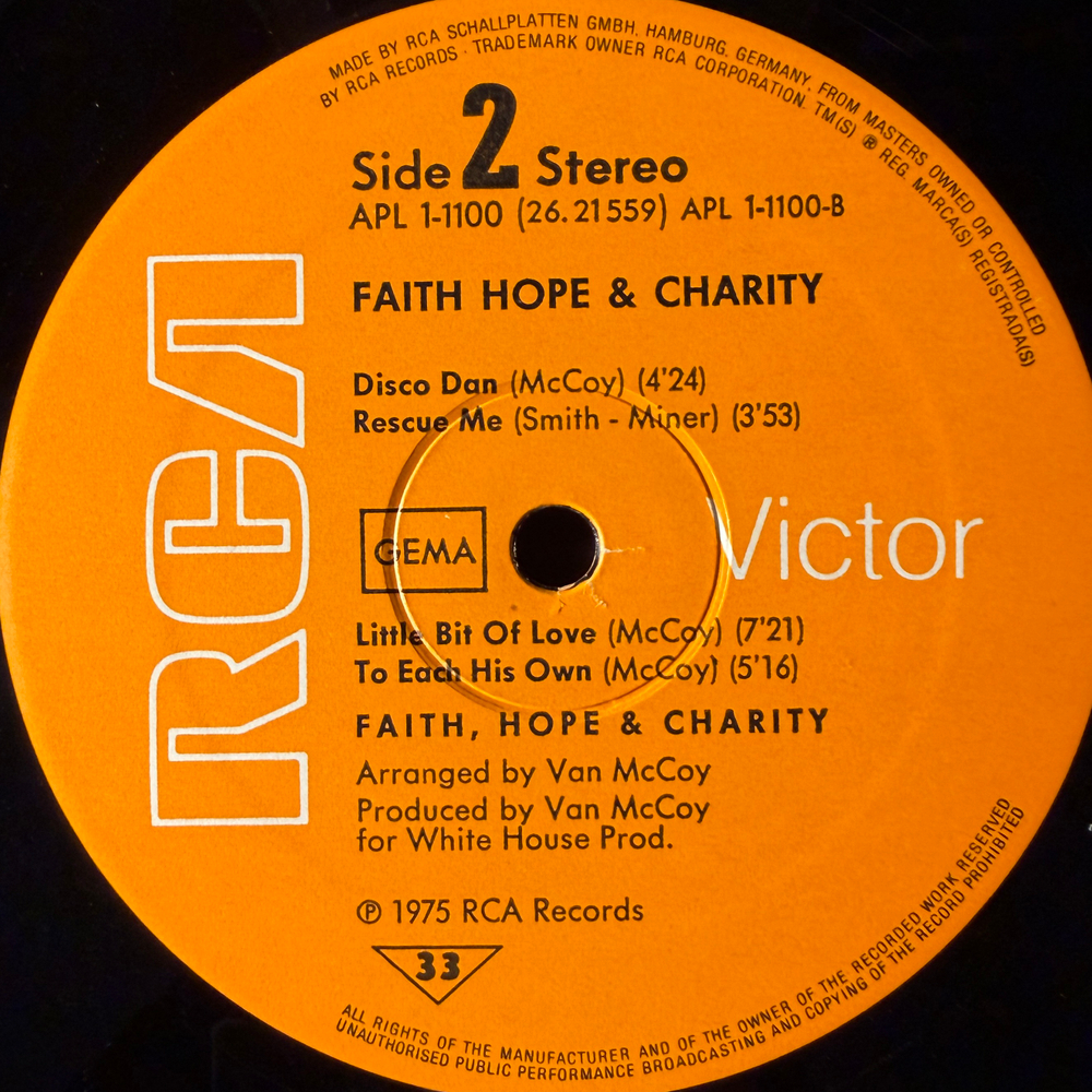 Faith, Hope & Charity ‎– Faith, Hope & Charity (Германия 1975г.) Т
