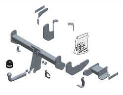 Фаркоп Brink (Thule) 648900 для Kia Sorento 2015-(паспорт и сертификат в комплекте)(без электрики)