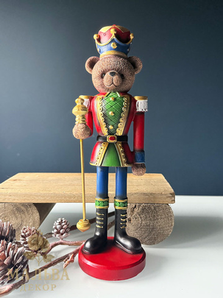 Декор "Медвежонок-солдатик" 10х9х31 см