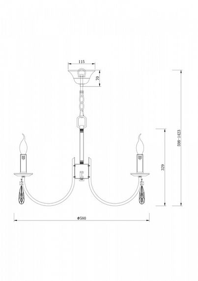 Подвесная люстра Freya Forte FR1006PL-06N