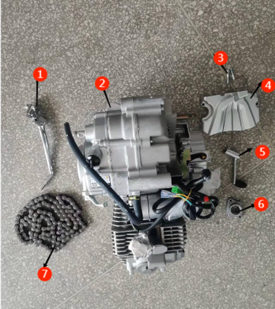 Запчасти K к питбайку Motax XR 250
