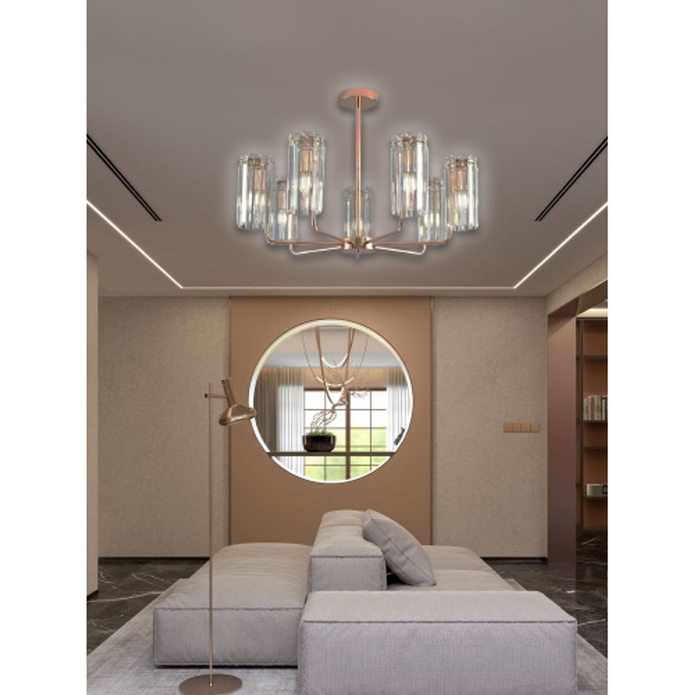 Люстра Rivoli Zoe 1064-307 7хЕ14 40 Вт хрусталь | Rivoli