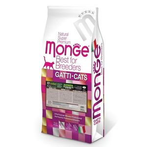 Сухой корм Monge Cat BWild GRAIN FREE для котят и крупных кошек, беззерновой, из мяса буйвола