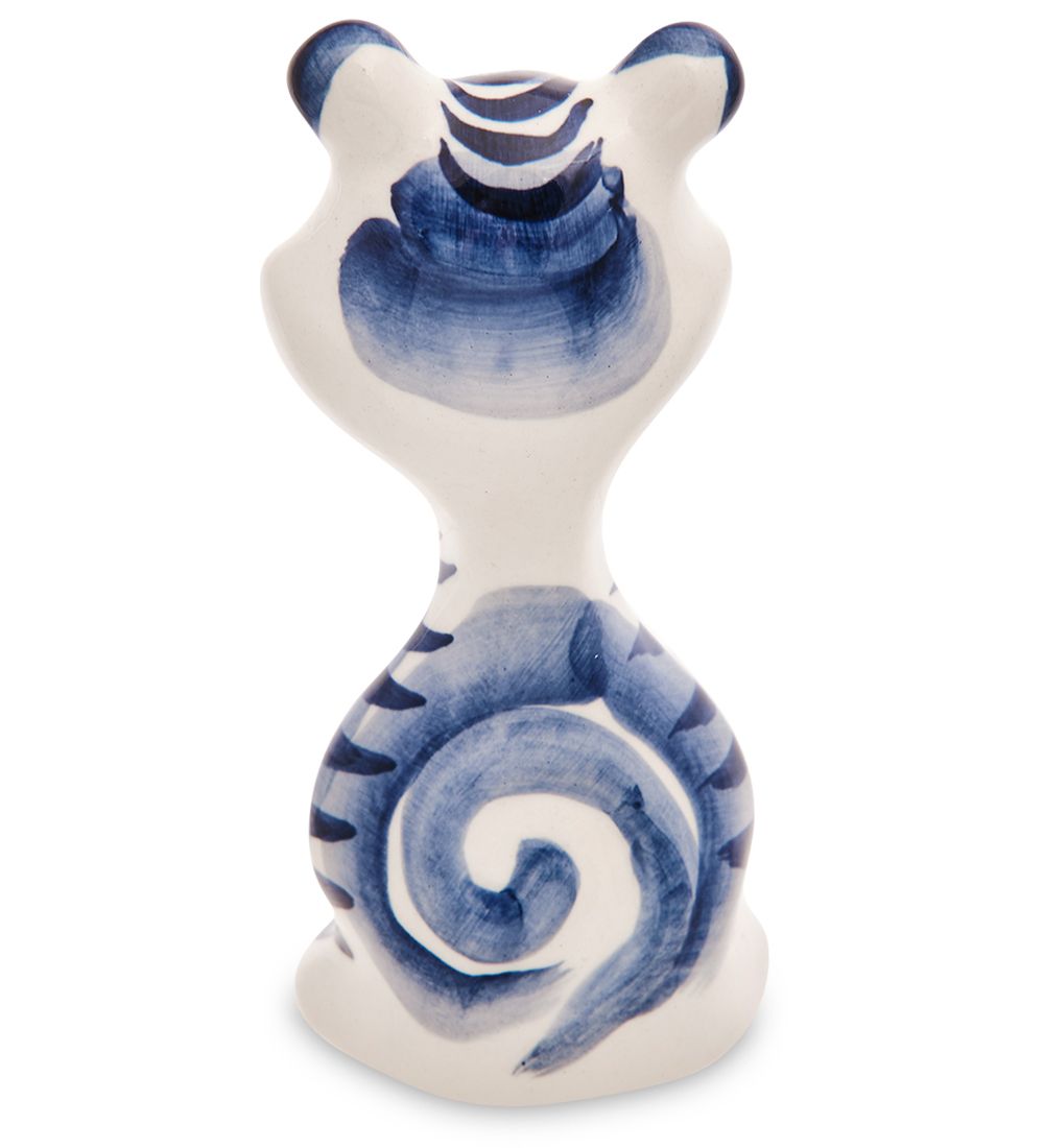 ГЛ- 763 Фигурка «Тигренок Арсений» (Гжельский фарфор)