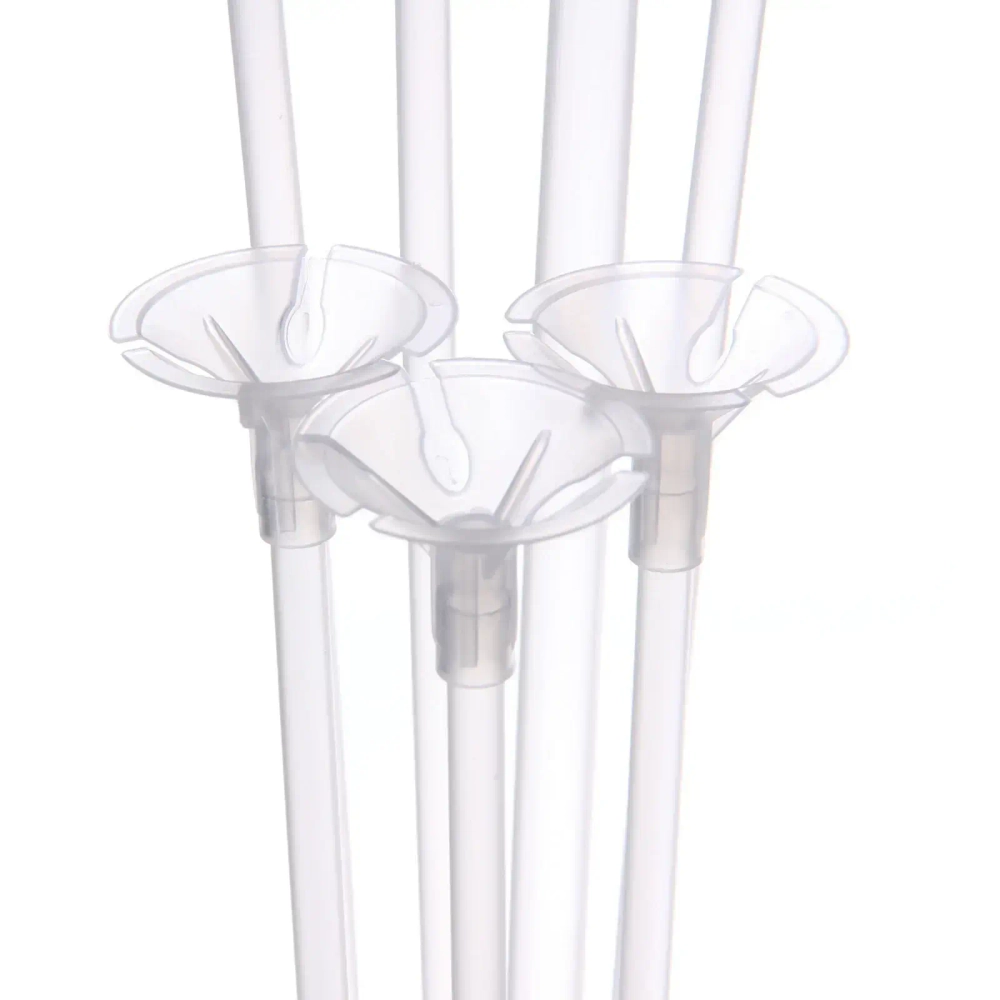Подставка для шаров «Цветок 2» (основа, 7 палочек с держателями) 67*35*54 см, прозрачный