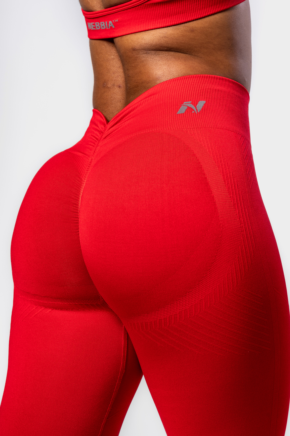 Леггинсы High Waisted Push-Up Leggings TOTALLY SEAMLESS 303 Красные