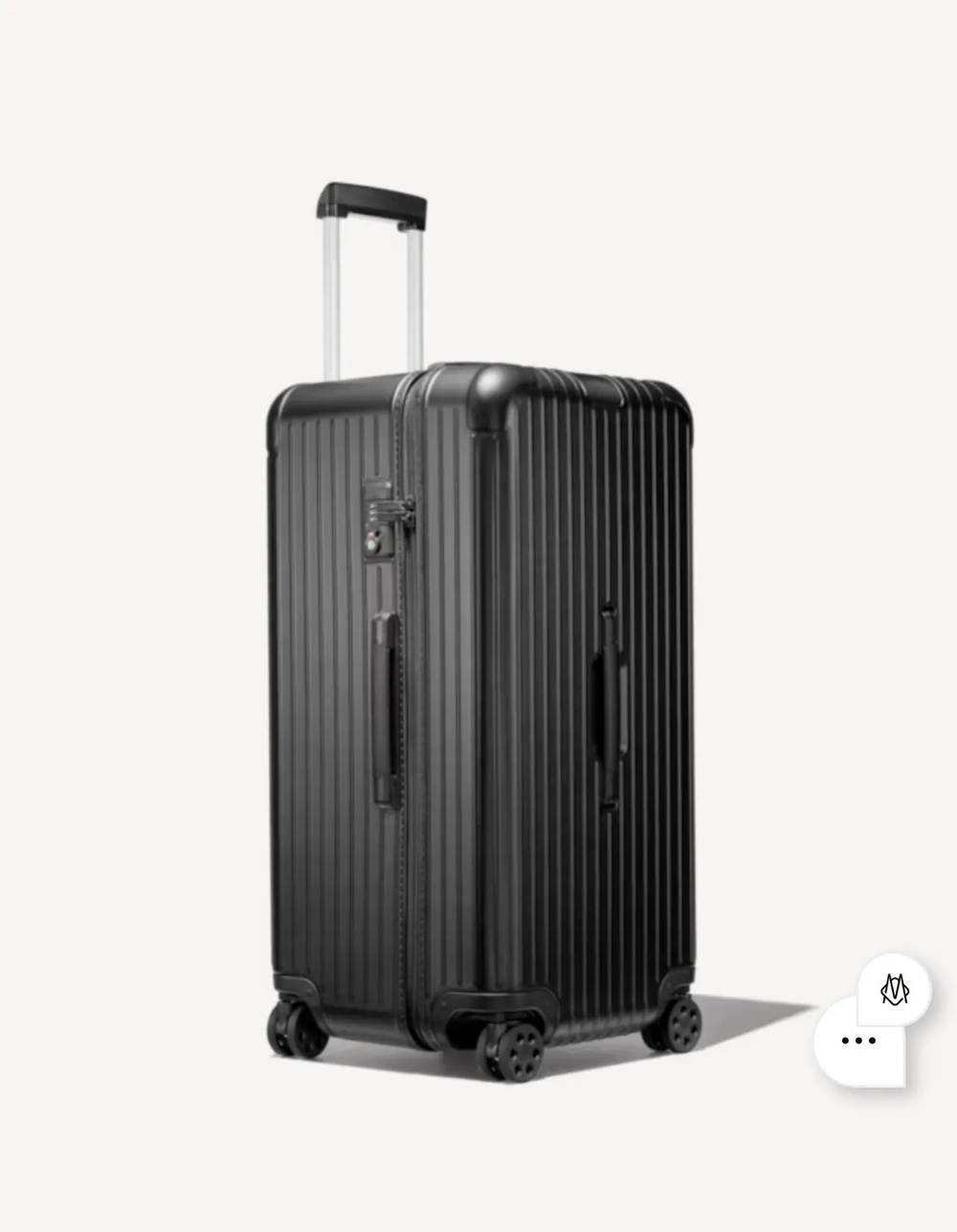Черный матовый чемодан Rimova Essential Trunk Plus