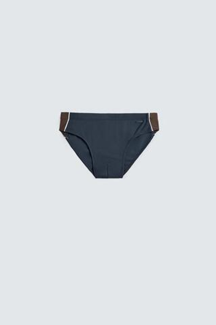 ZARA ПЛАВКИ С КОНТРАСТНЫМИ ВСТАВКАМИ, МОРСКОЙ СИНИЙ
