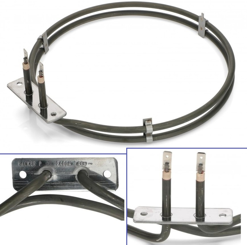 Тэн духовки, круглый, 2400W, D-205mm, ZANUSSI, Electrolux 3878684103, 3878684004