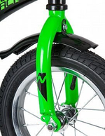 Велосипед NOVATRACK 12" STRIKE черный/зеленый