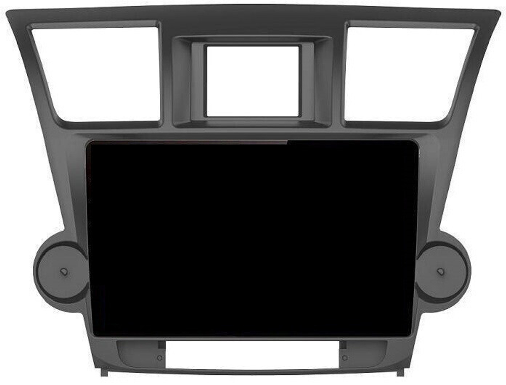 Магнитола для Toyota Highlander 2 XU40 2007-2013 - Teyes CC3-2K монитор 13", QLED+2K, Android 10, ТОП процессор, 4G SIM-слот, CarPlay (крутилки декоративные)