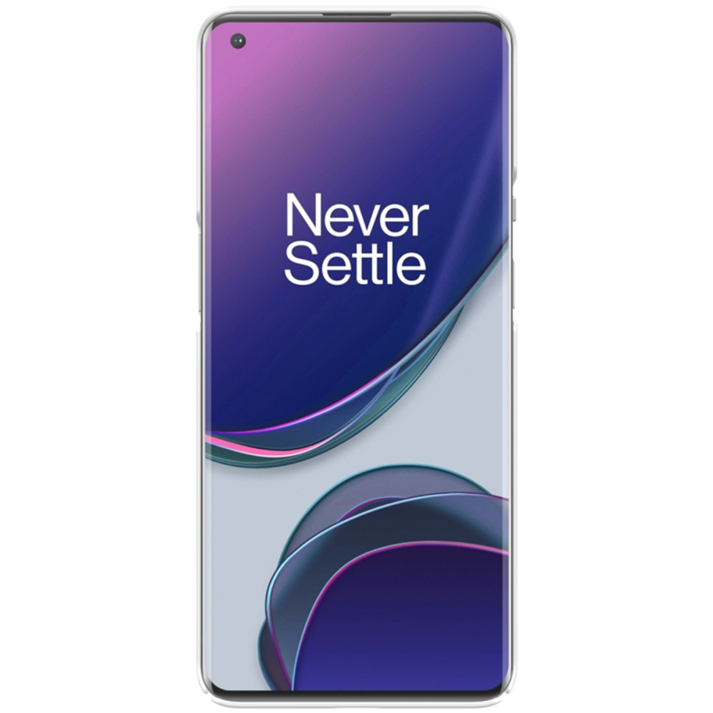 Тонкий чехол белого цвета от Nillkin Super Frosted Shield для смартфона OnePlus 9 Pro