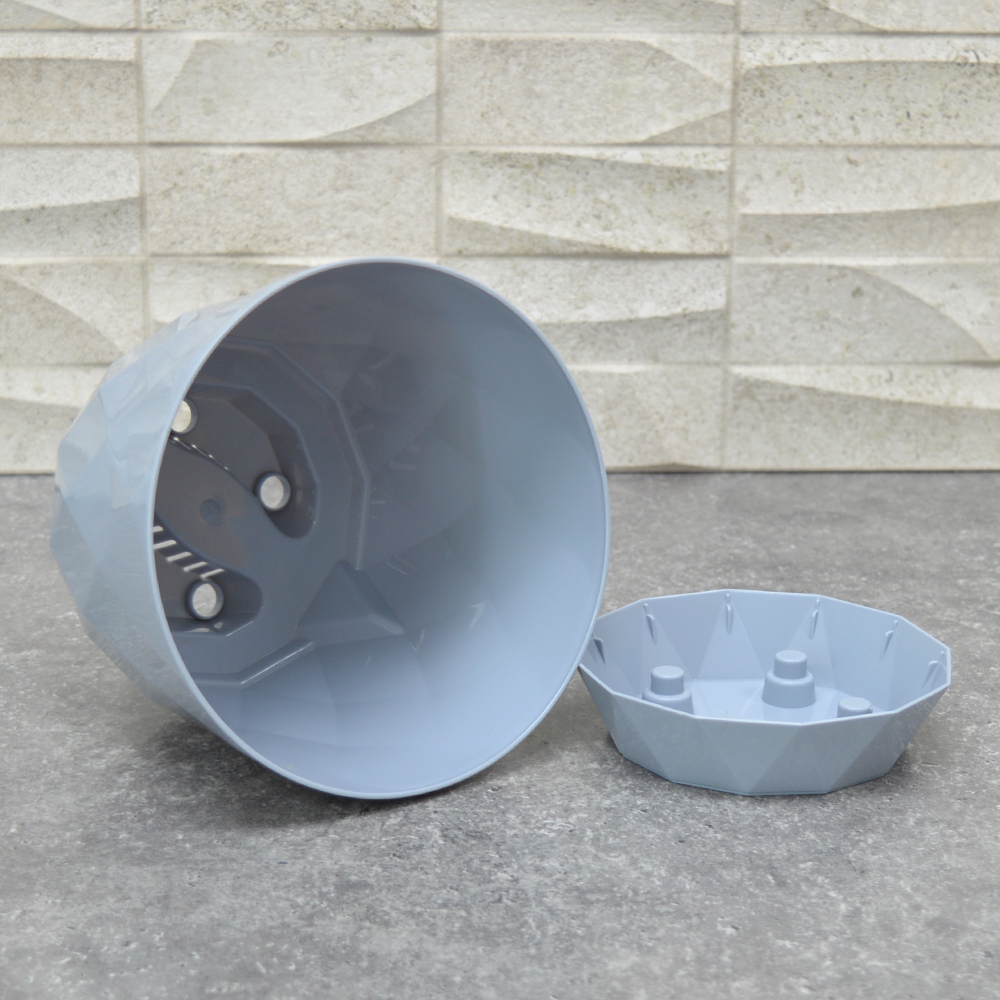 Горшок цветочный Laurel D145мм 1,3л с поддоном (серый)