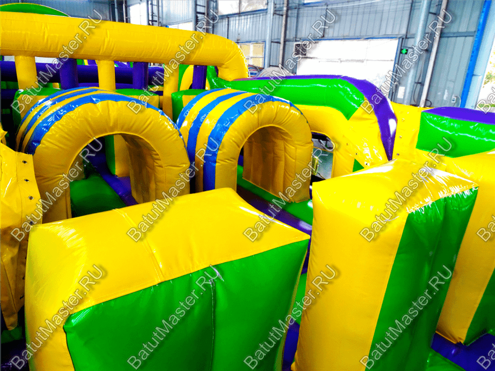 Надувной батут "Длинная полоса препятствий" 29*4*5 м