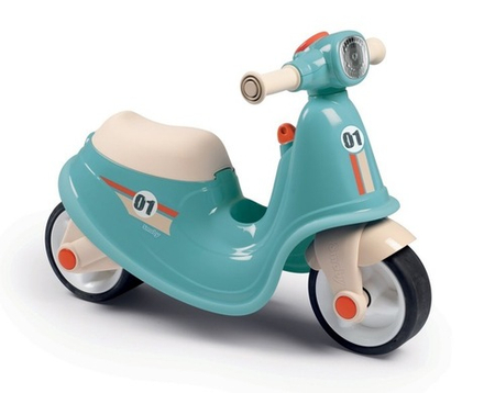 Smoby Rider Scooter Голубой бесшумные колеса 3032167210067/скутер детский/игрушечный транспорт