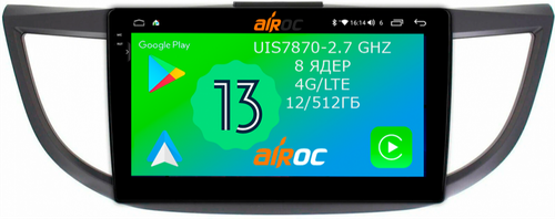 Магнитола для Honda CR-V 2012-2018 - Airoc 2K AU-1904 на Android 13, Быстрейшая, SIM-слот