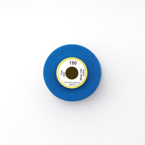 Нитка Gutermann Mara 150 (5000 метров), 1 боб., особо тонкая | 322 синяя бирюза