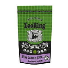 ZooRing сухой корм для собак мелких пород (ягненок,рис) 700 гр