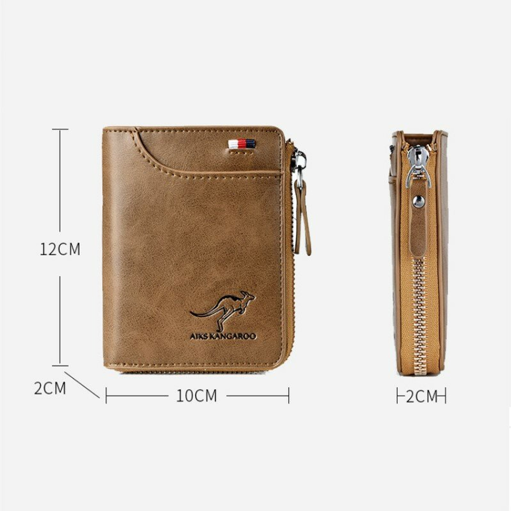 Кошелек мужской кожаный портмоне, бумажник, бежевый