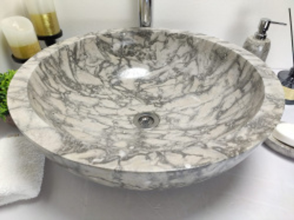 Раковина из мрамора Bowl Grey Doreng Big BM-60022 45*45*17