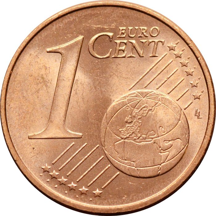 1 евроцент 2008 Испания (1 euro cent)