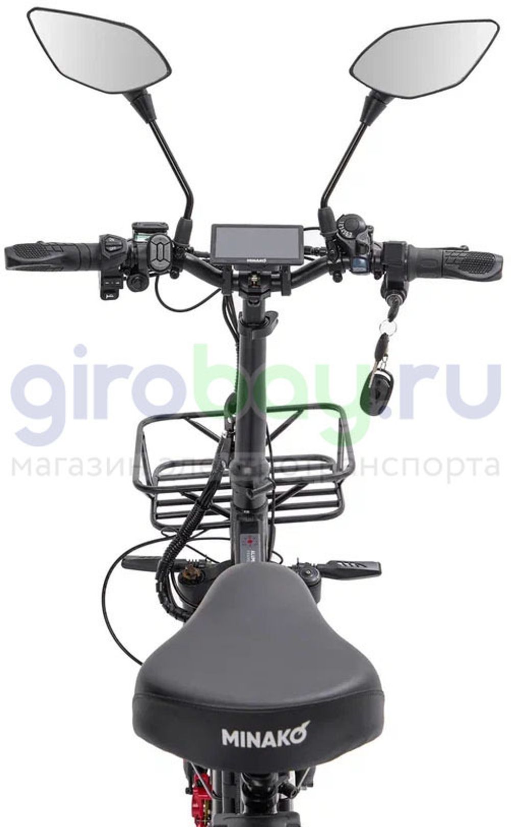 Электровелосипед Minako F10 Pro Dual 48V/20Ah (полный привод) 2025 года - Красный обод фото №6