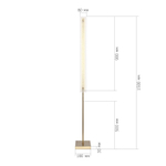 SL6245.205.01 Светильник напольный ST-Luce золотистый/Прозрачный LED 1*20W 4000K FAGY