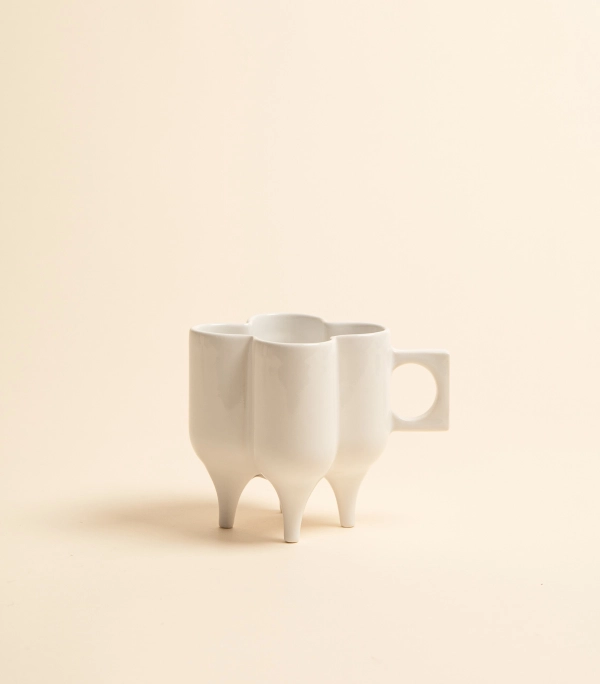 Чашка — Кватро, белая | Мария Кеслер
