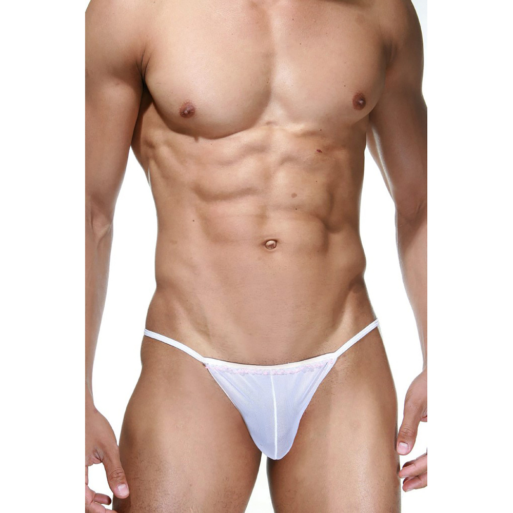Белые мужские стринги