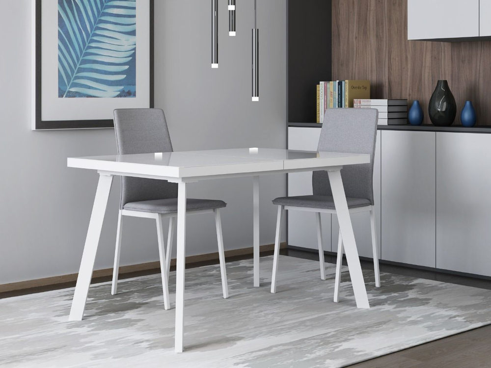 Стол кухонный обеденный раздвижной Дуб Табачный/Чёрный, МИЛАН, 138х80х75,5 см