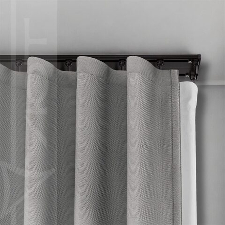 Карниз профильный алюминиевый Стэлс однорядный, цвет ваниль