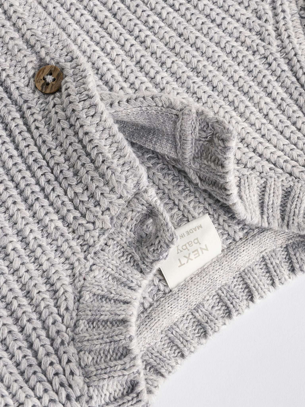 Вязаный кардиган для малышей Next B00-979, Серый