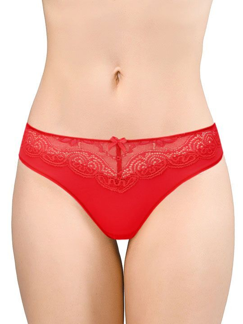 Трусики-слипы Snejanna с кружевом (Размер: 42) (Цвет: молочный)