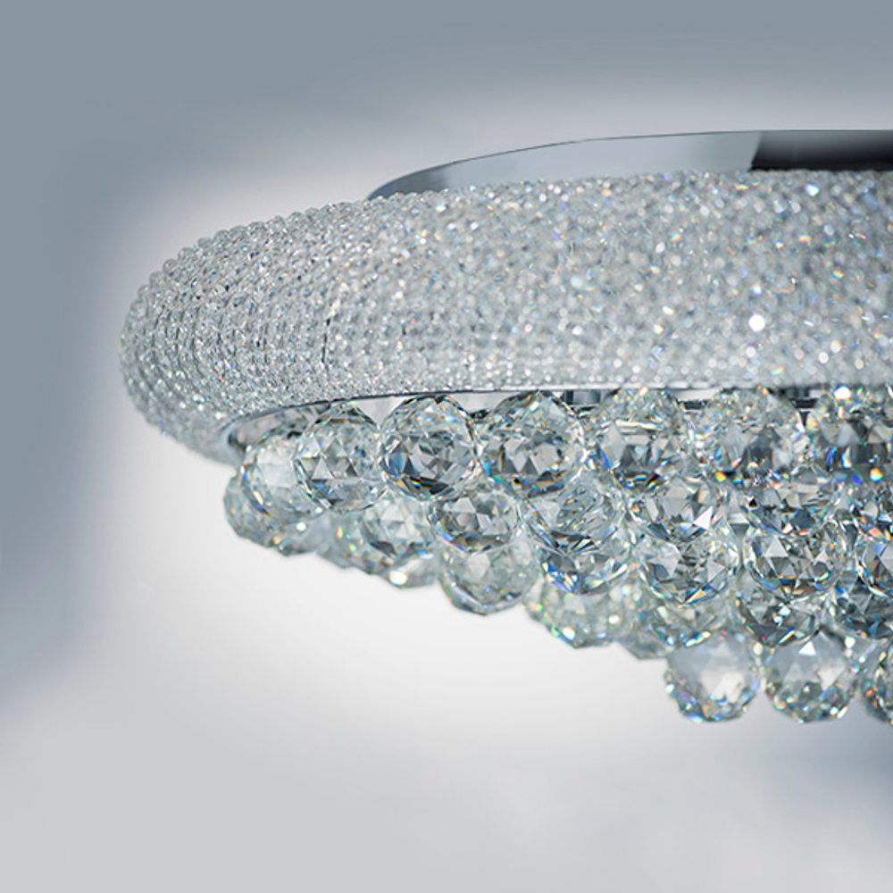 704214 Люстра потолочная MONILE 21х40W E14 ХРОМ