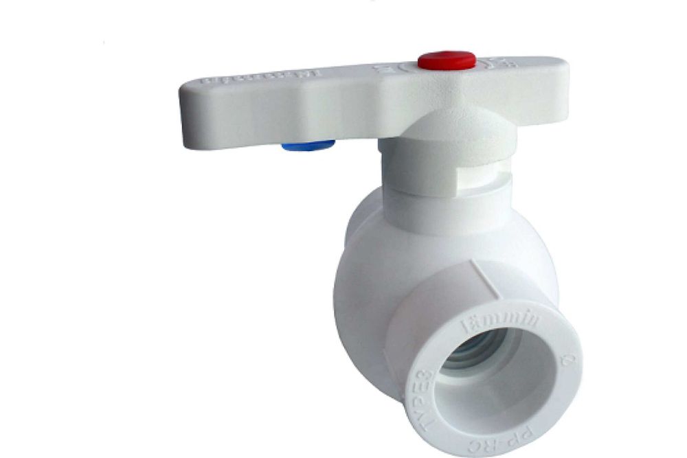 Кран шаровый ПП 20 PREMIUM (Lammin) 60/10 серый