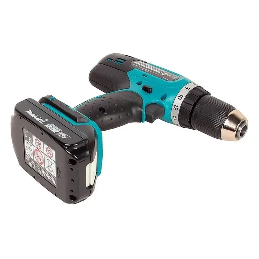 Makita DDF453SYE аккумуляторная дрель-шуруповерт (2 x 1.5 Ач, ЗУ)
