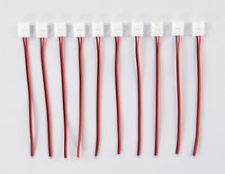 Ambrella Соединитель гибкий односторонний для светодиодной ленты 2835 12/24V (2 конт.) 150 мм GS7051 (10шт) LED Strip GS7051