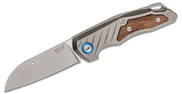 Складной нож MKM "ROOT" MKM/RT ST c клинком из стали Böhler M390 Microclean®, рукоять титан / дерево (Santos)