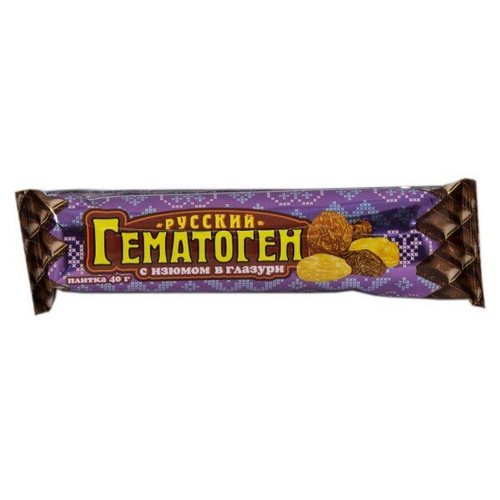 Гематоген Русский с изюмом 40 гр.Фарм-про