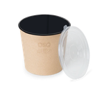 OSQ ROUND BOWL 700 BLACK WOOD