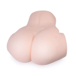 Телесный мастурбатор-полуторс с двумя функциональными отверстиями - вагиной и анусом Bior Toys Tokyo Style TS-61009