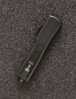 Автоматический складной нож SteelBro UTX-70 T/E Tanto Black 149-1BK (черный-черный) фронталка/выкидуха