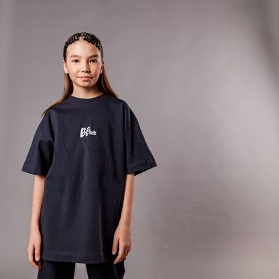 Bb team oversized T-shirt for teens - GRAPHITE