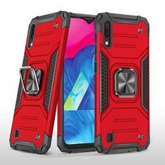 Противоударный чехол Strong Armour Case с кольцом для Samsung Galaxy A10 / M10 (Красный)